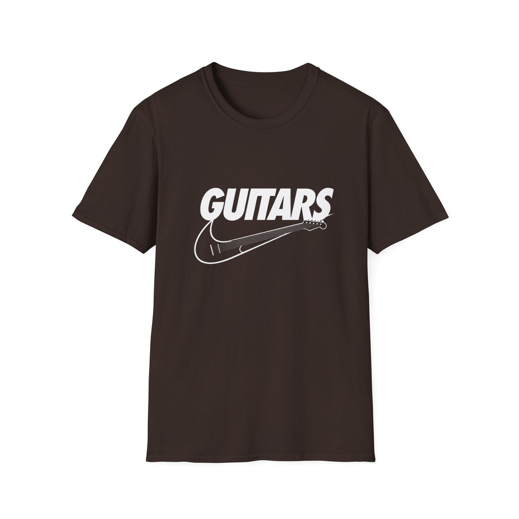 Guitars Graphic T-Shirt — Retro Rock Electric Guitar Logo Tee