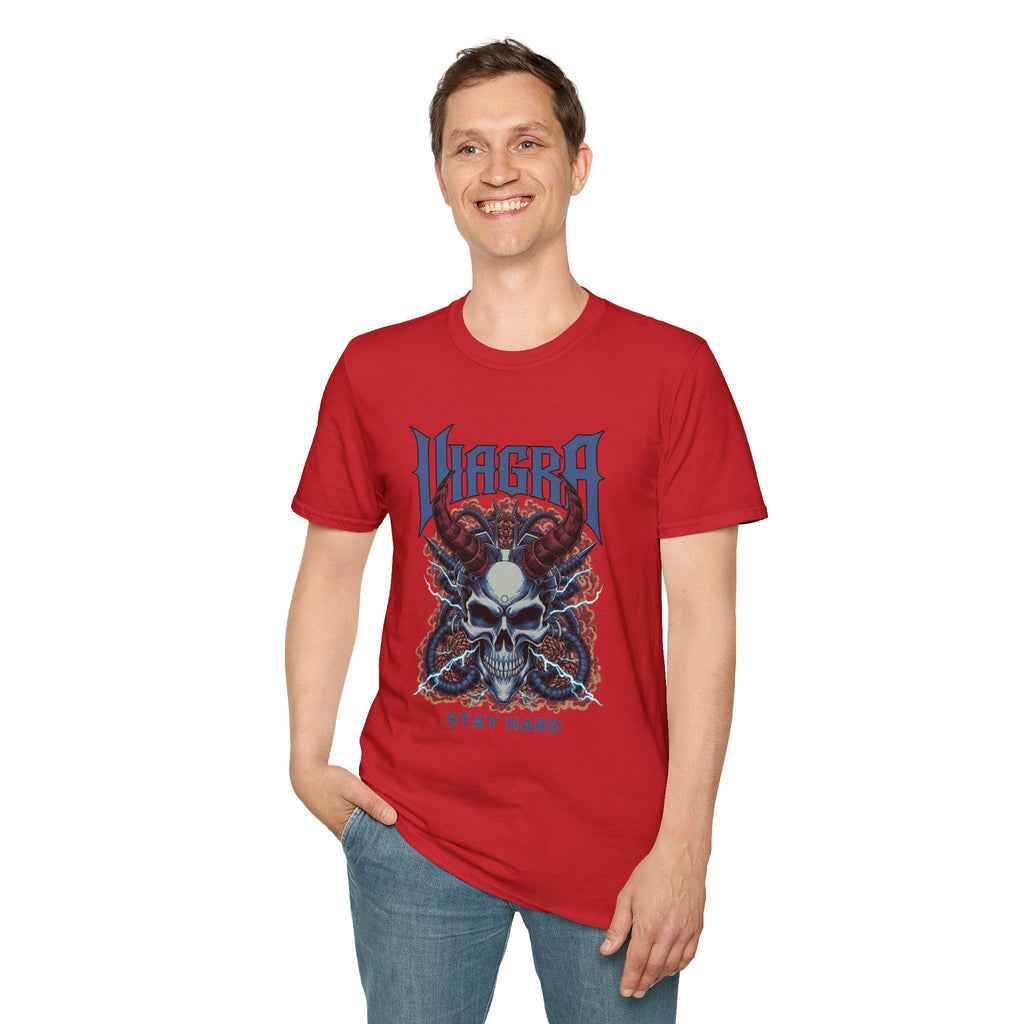 VIAGRA Skull 'Stay Hard' T-Shirt
