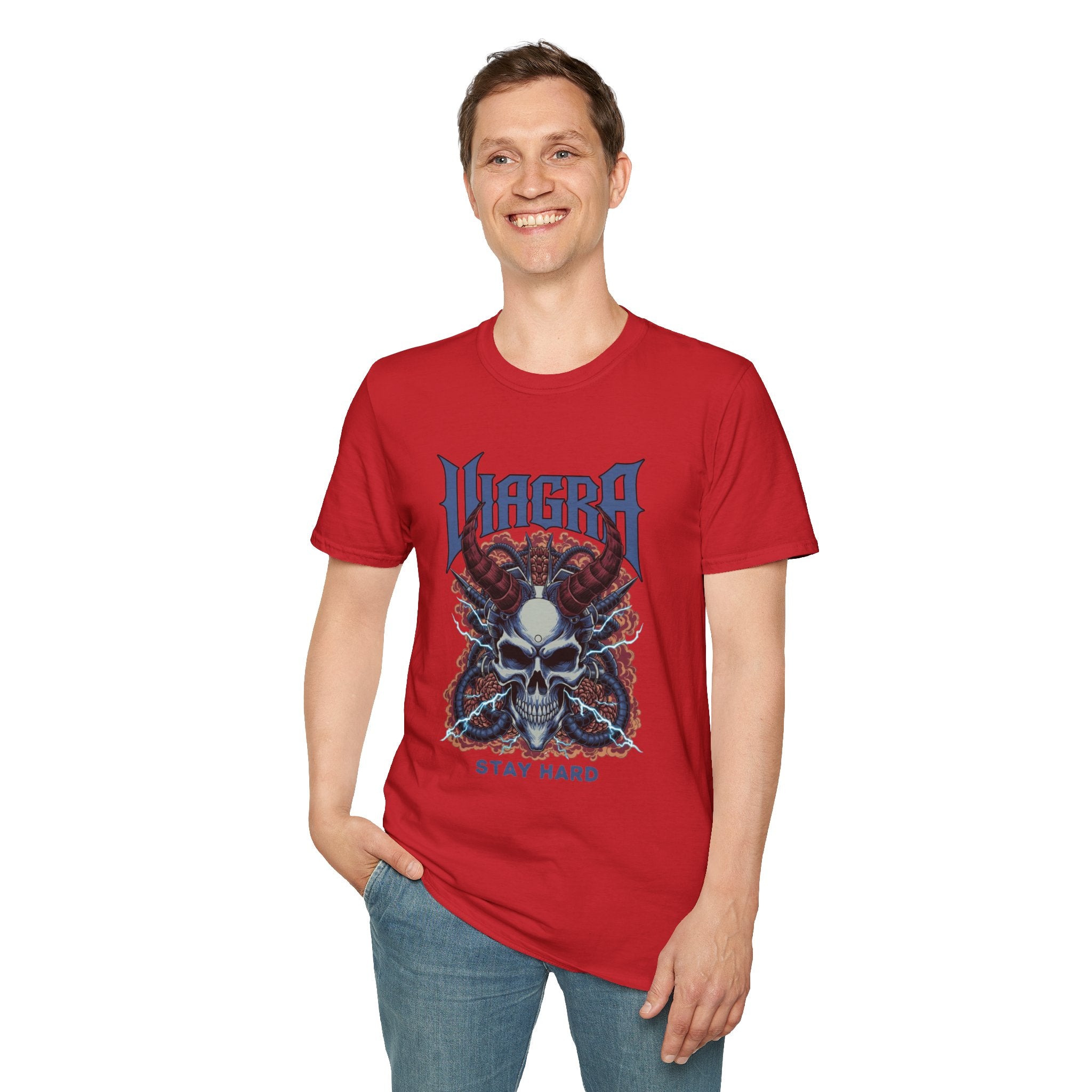 VIAGRA Skull 'Stay Hard' T-Shirt