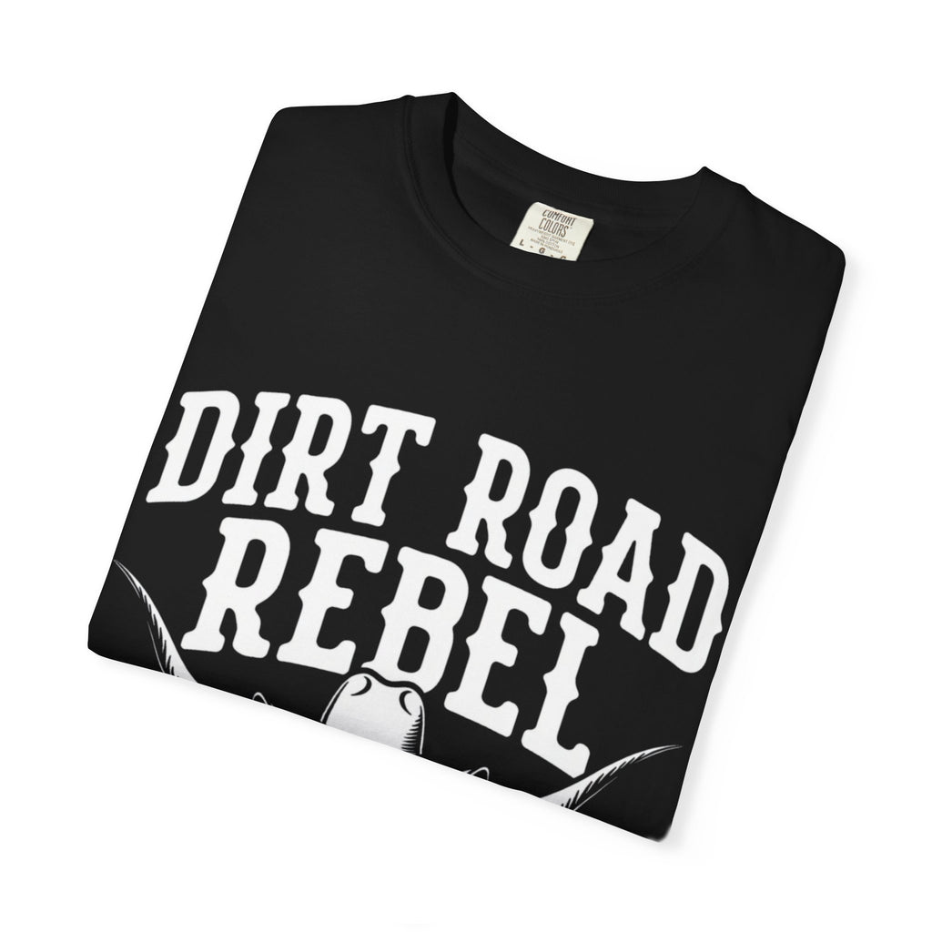 Dirt Road Rebel T-Shirt — Western Skull & Guns Rustic Cowboy Tee
