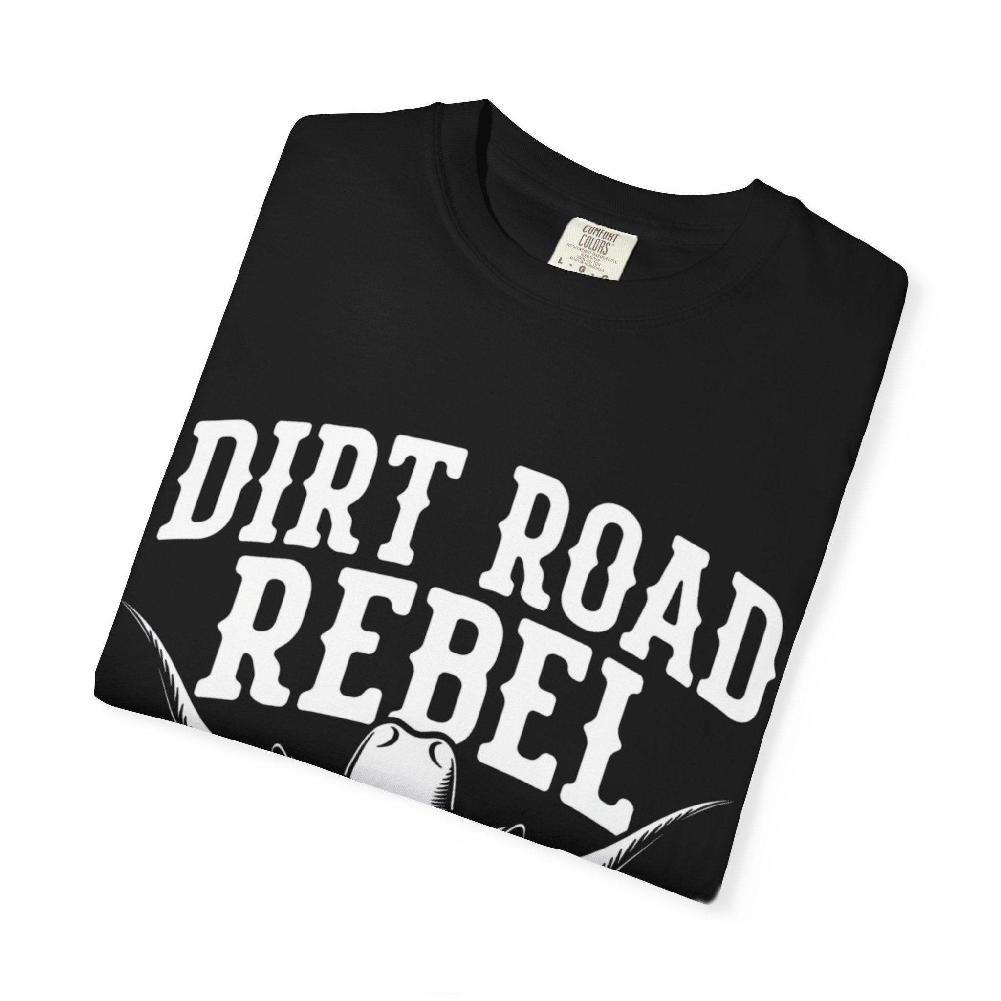 Dirt Road Rebel T-Shirt — Western Skull & Guns Rustic Cowboy Tee
