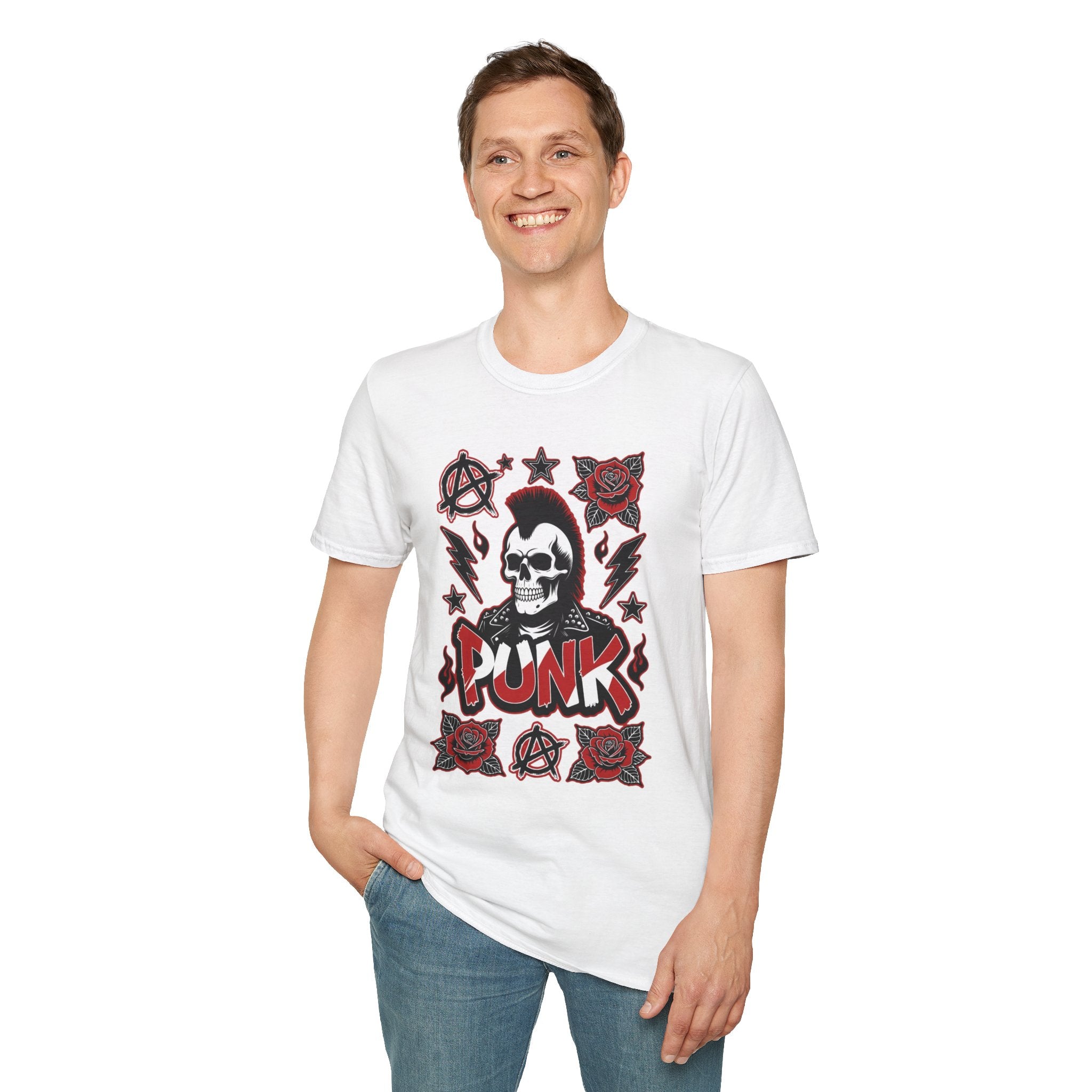 Punk Skull & Roses T-Shirt