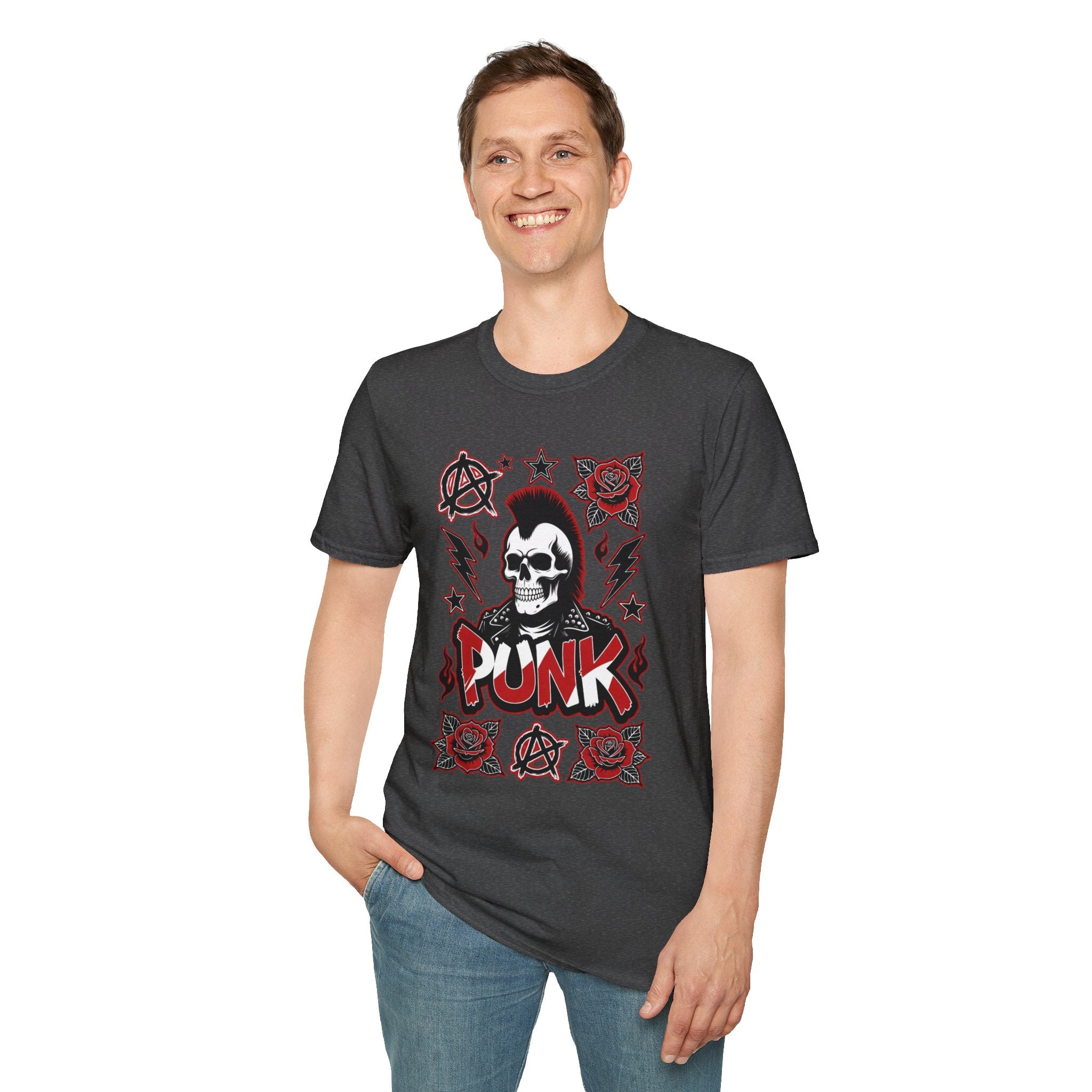 Punk Skull & Roses T-Shirt