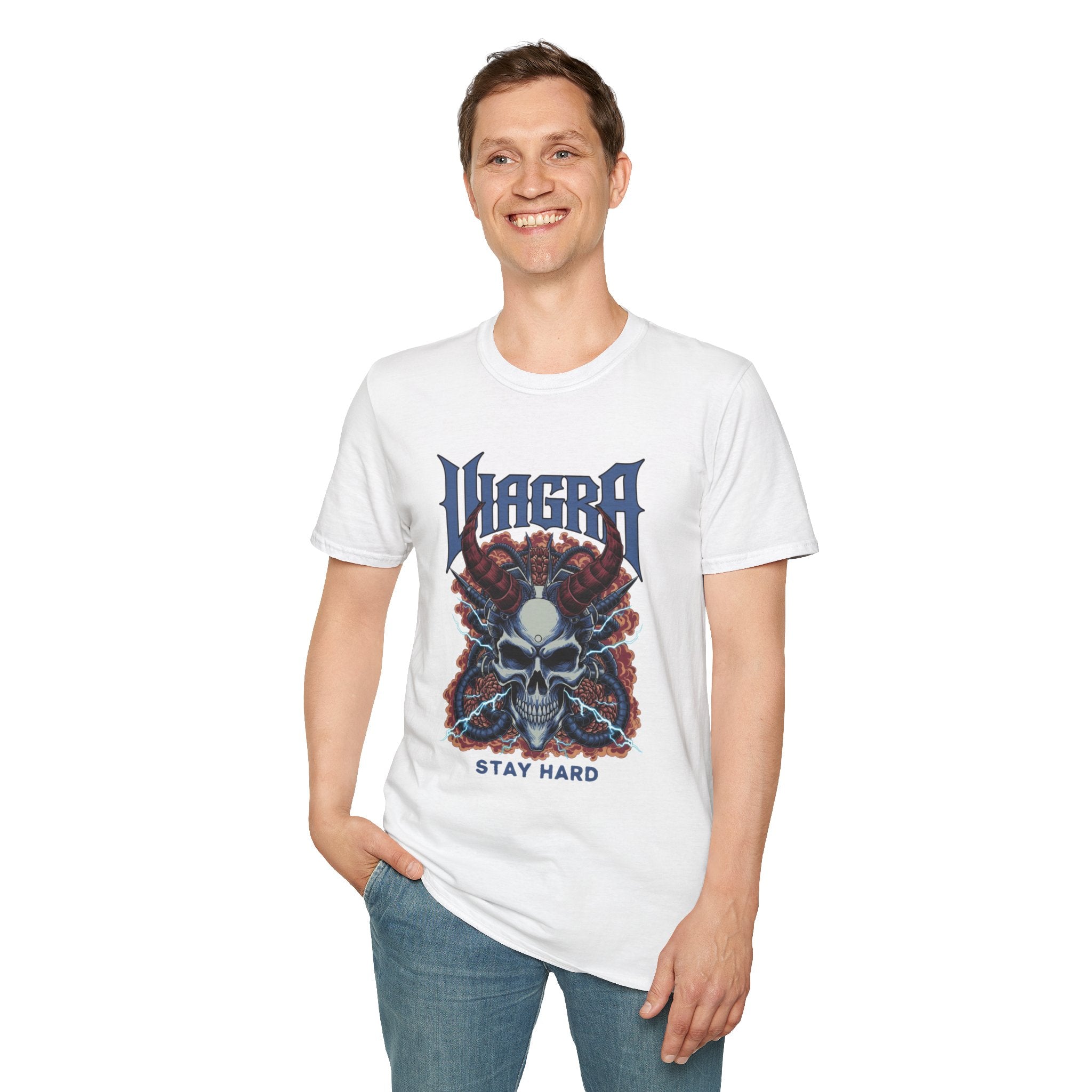 VIAGRA Skull 'Stay Hard' T-Shirt