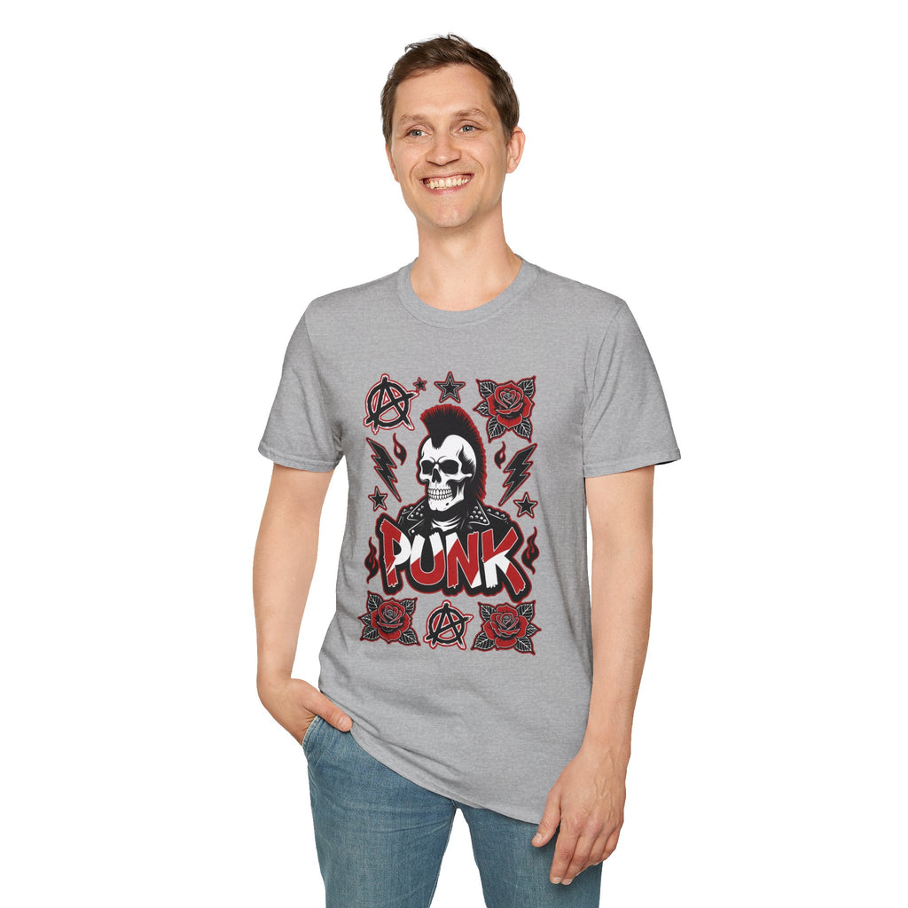 Punk Skull & Roses T-Shirt