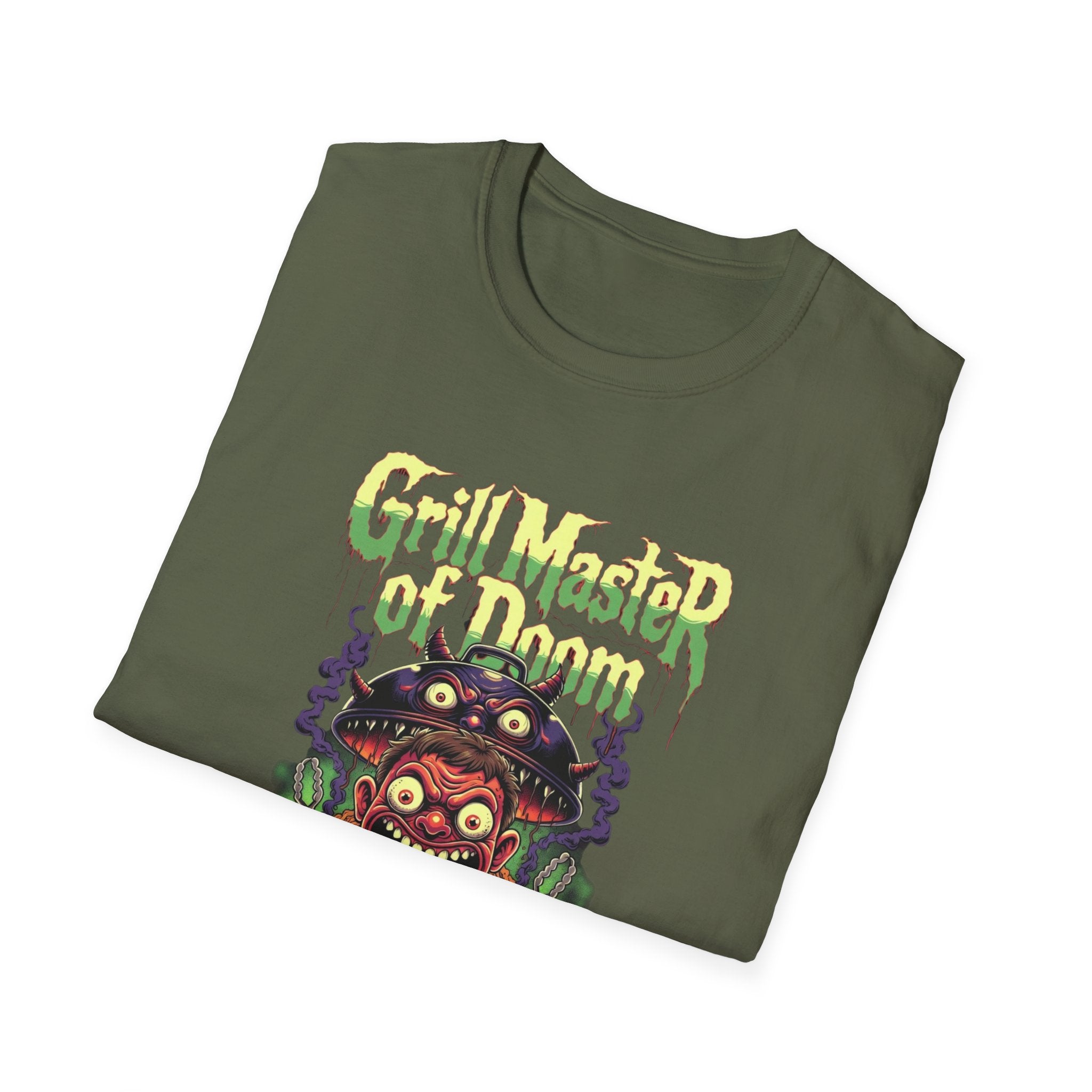 Grill Master of Doom T-Shirt — Retro Horror BBQ Tee