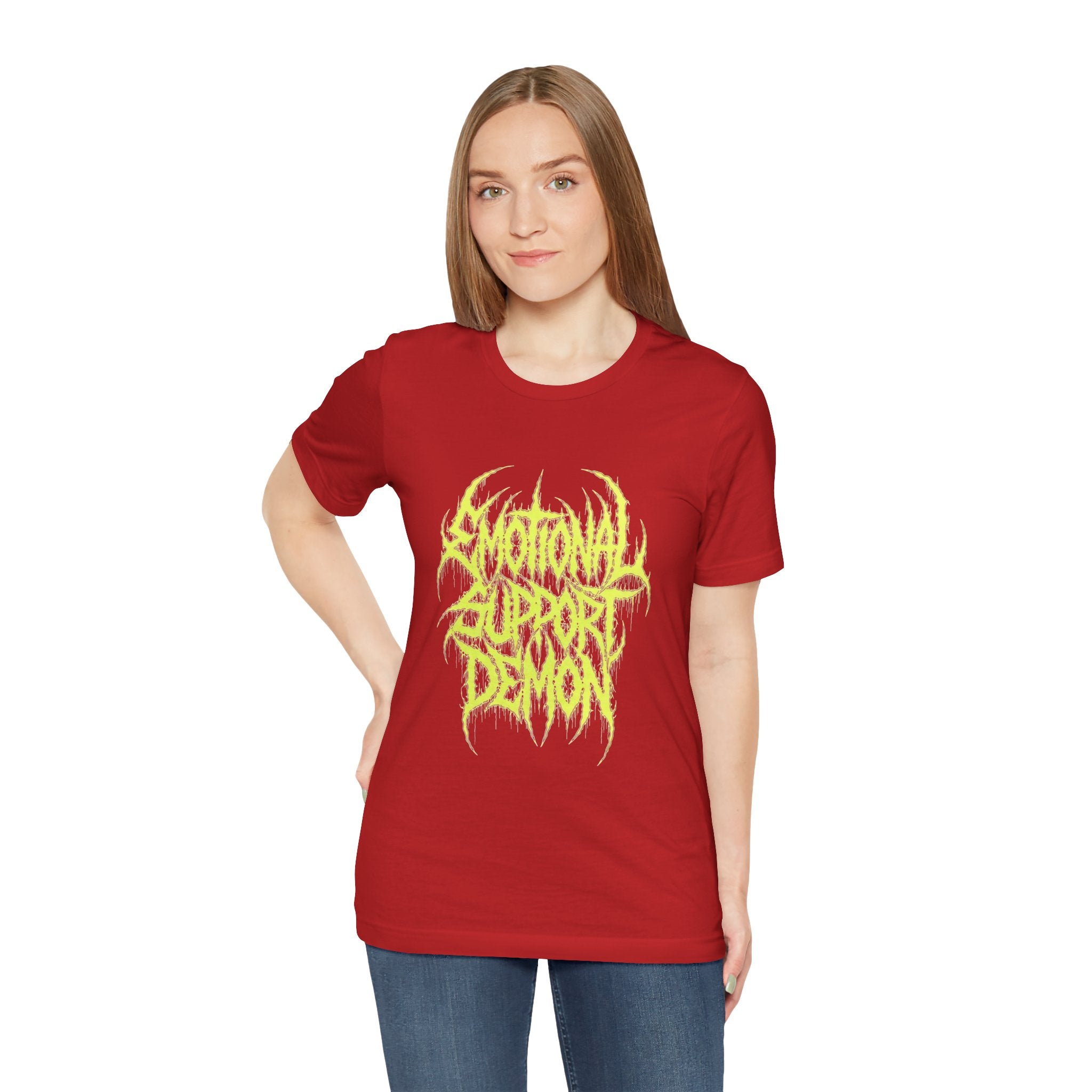 Emo Metal Tee — "Emotional Support Demon" Graphic Shirt