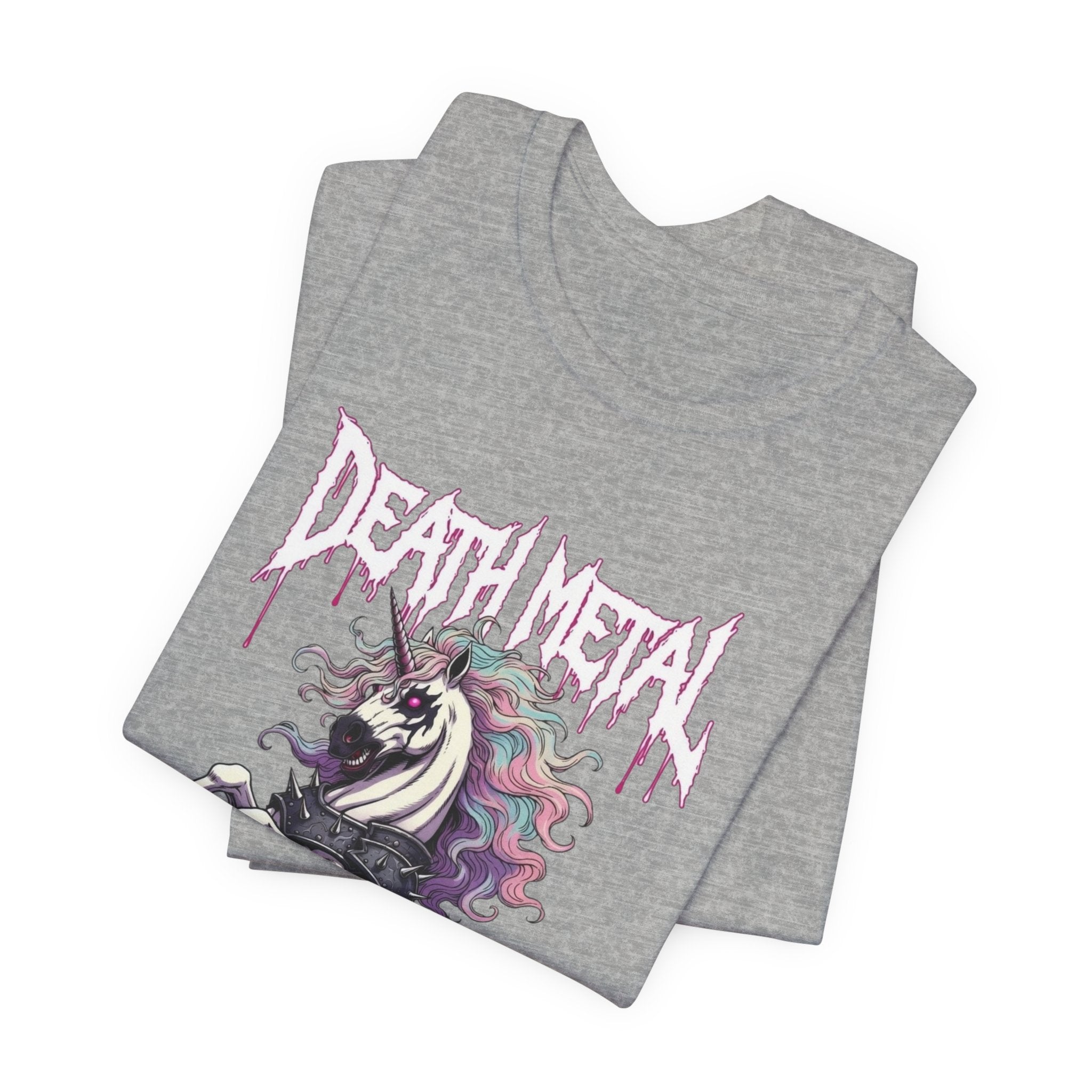 Death Metal Unicorn T-Shirt — Gothic Rainbow Unicorn Tee