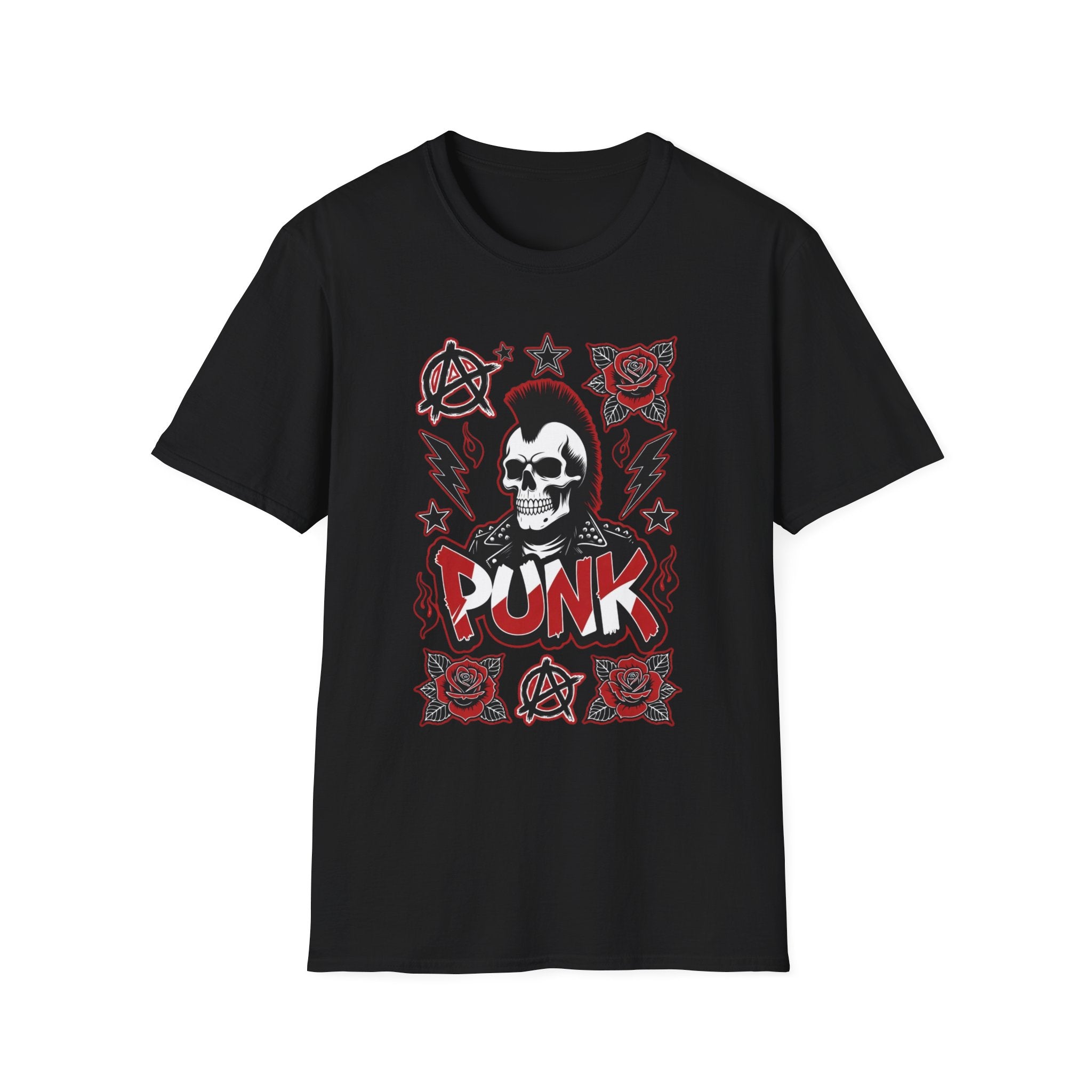 Punk Skull & Roses T-Shirt