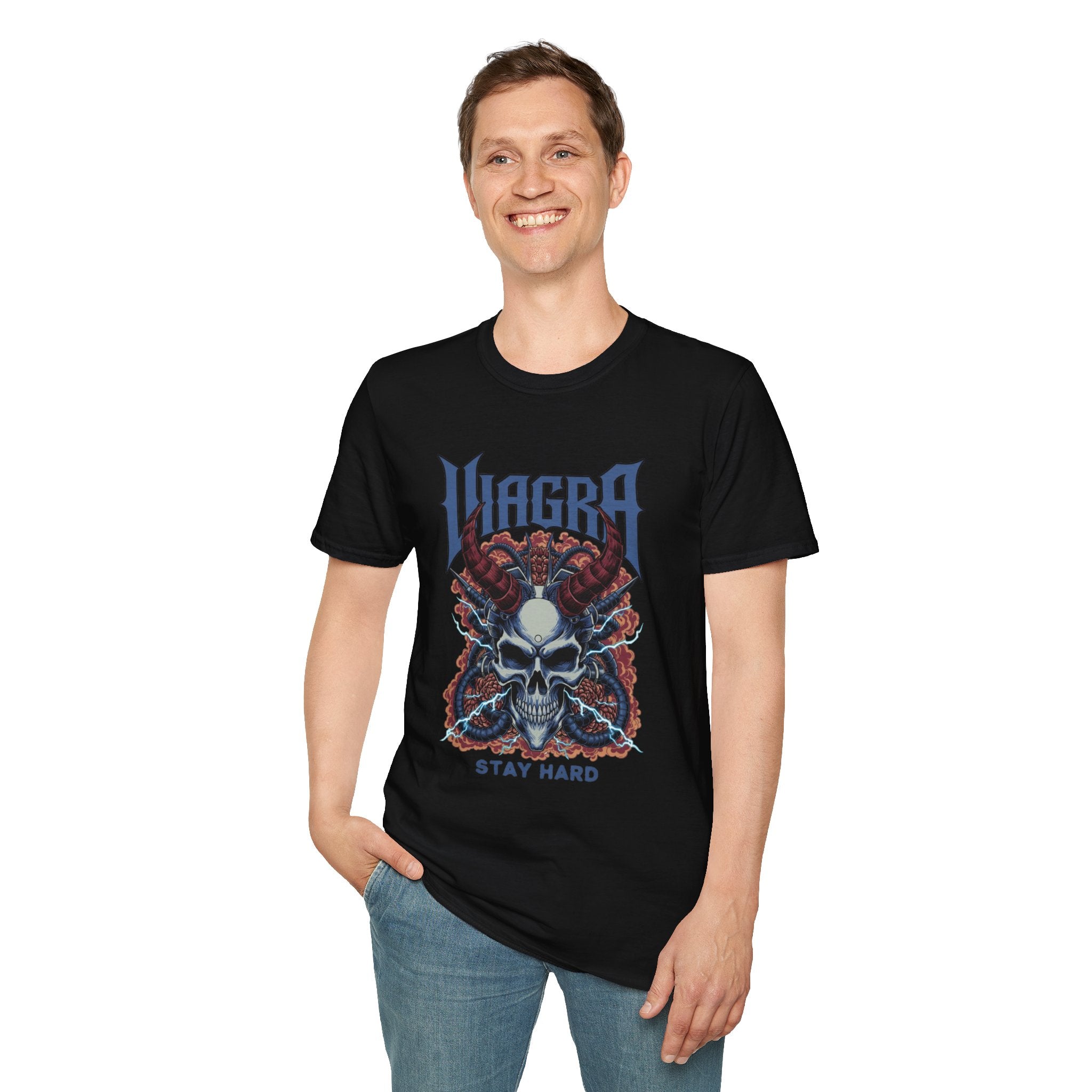 VIAGRA Skull 'Stay Hard' T-Shirt