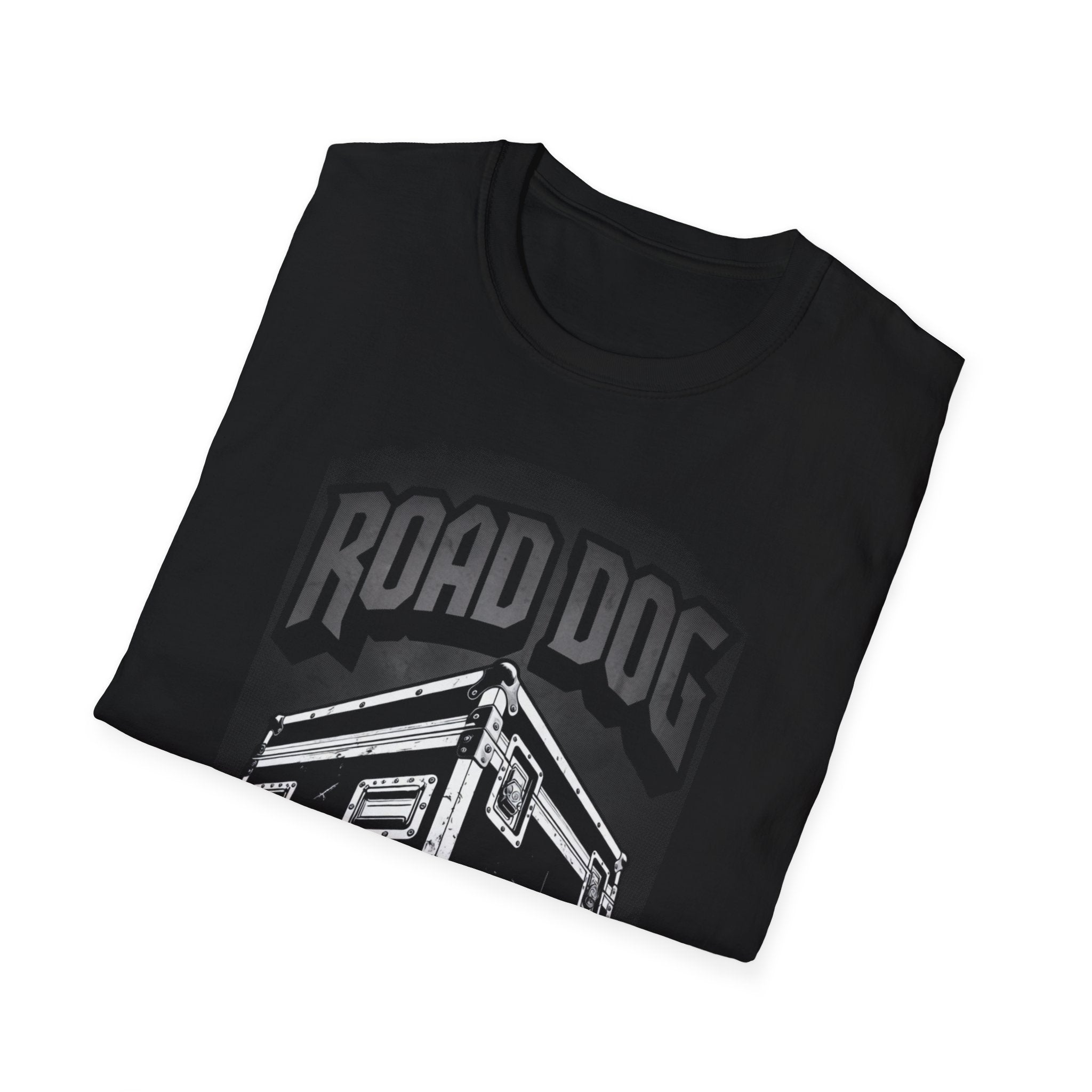 Road Dog Crew T-Shirt – Tour Case Graphic Tee for Musicians & Roadies
