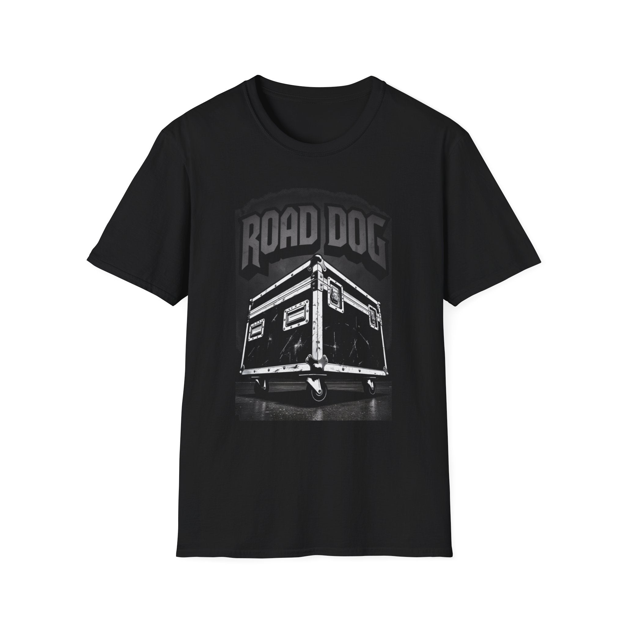 Road Dog Crew T-Shirt – Tour Case Graphic Tee for Musicians & Roadies