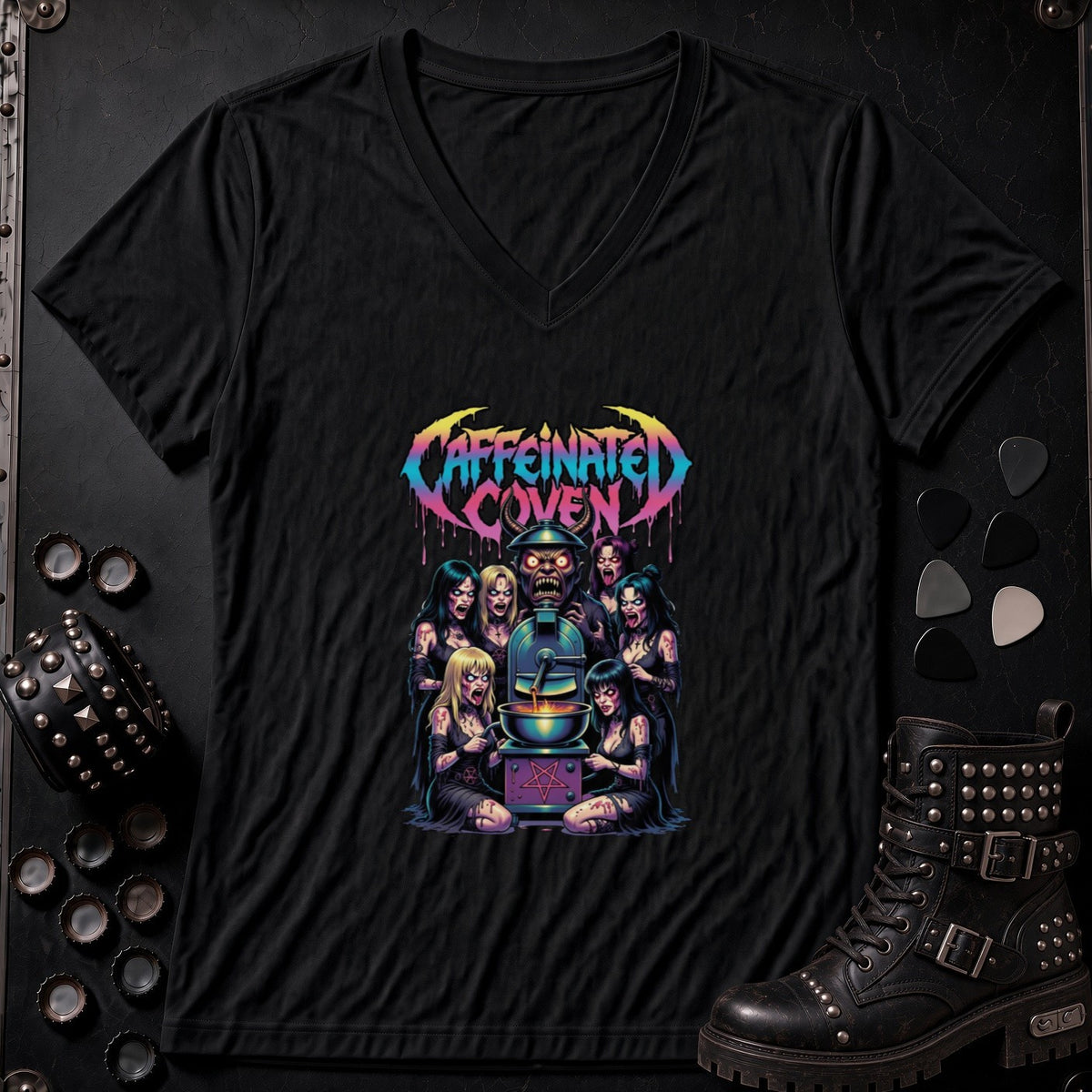 Caffeinated Coven | V-Neck