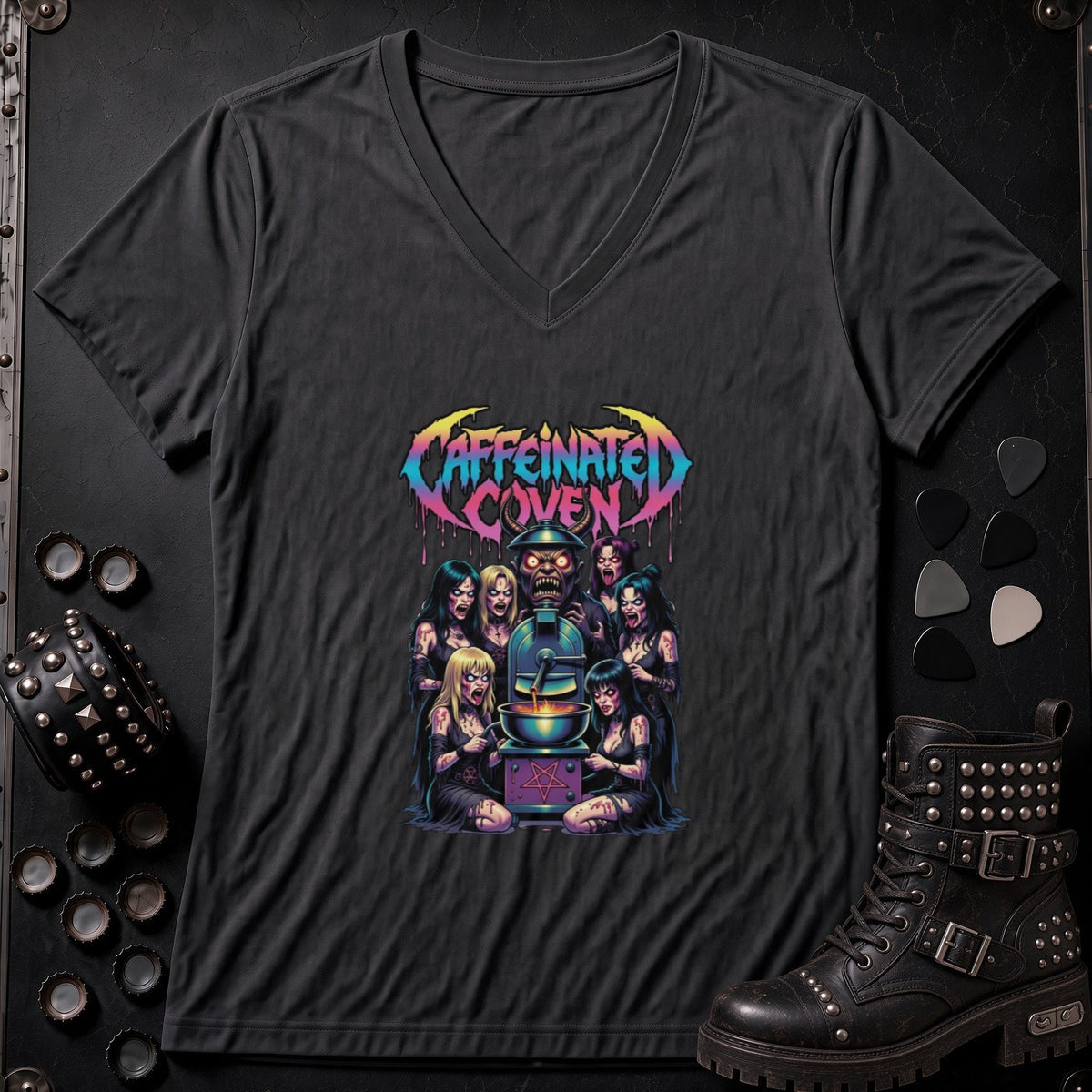 Caffeinated Coven | V-Neck