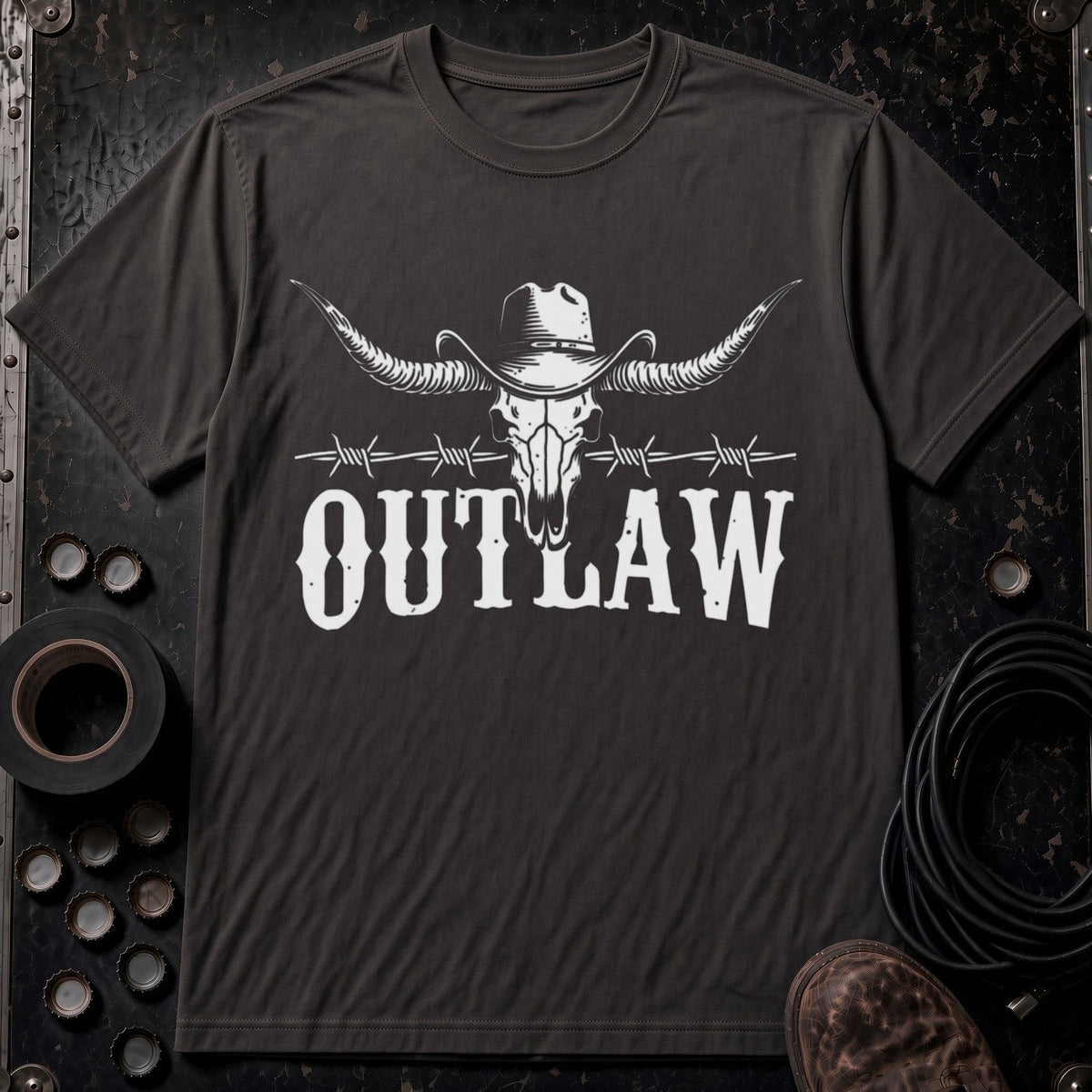 Outlaw Longhorn Skull