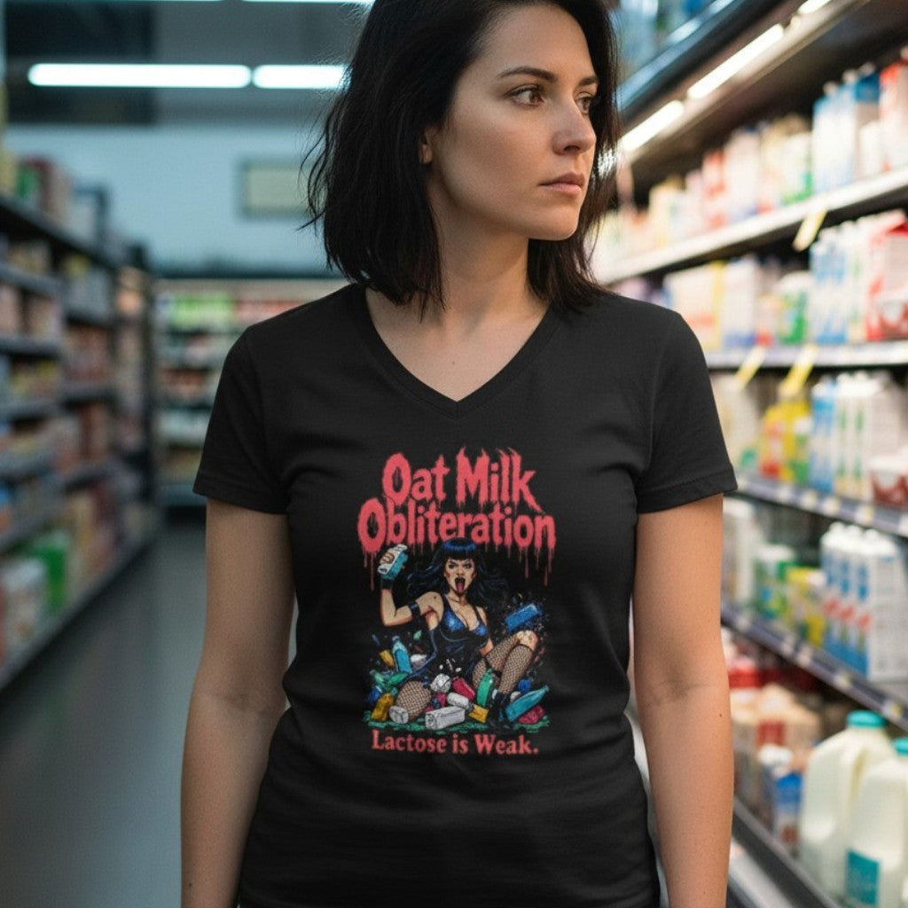 Oat Milk Obliteration | V-Neck