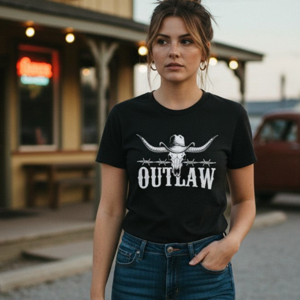 Outlaw Longhorn Skull